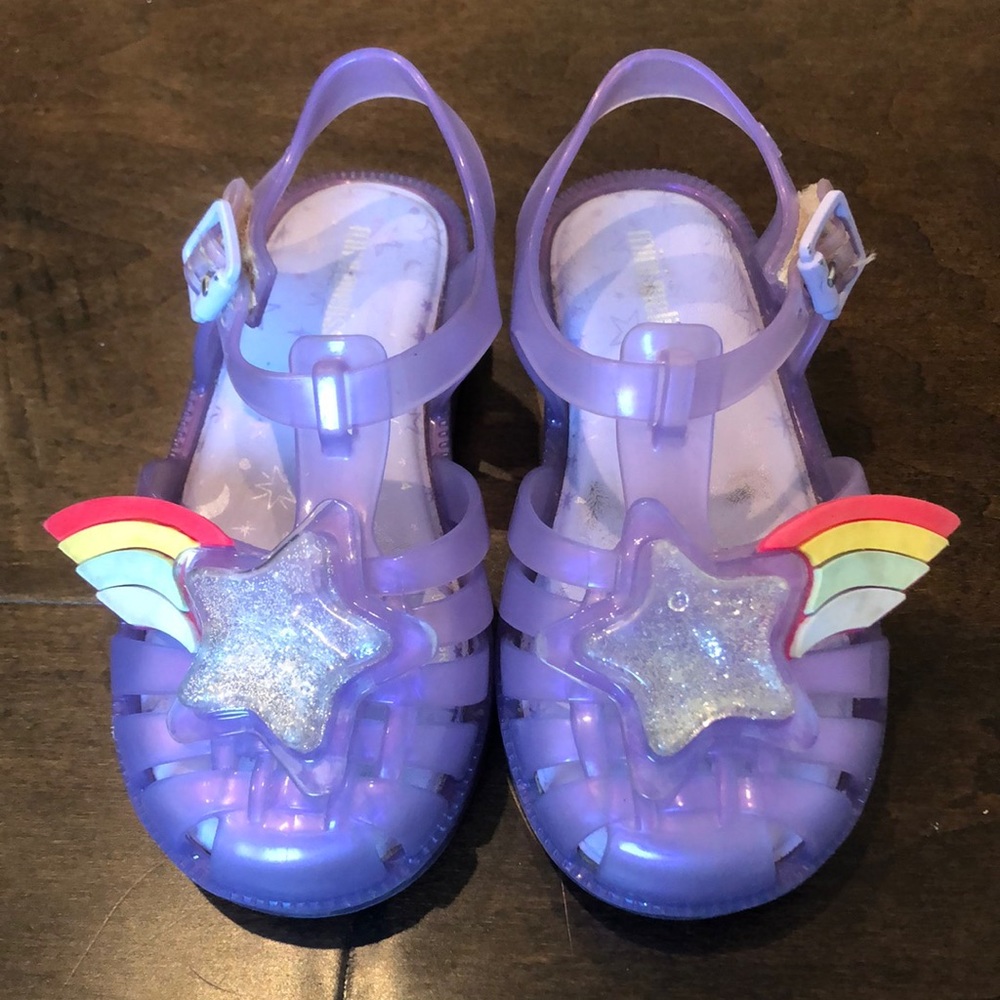 Mini Melissa jelly sandal size 9 purple